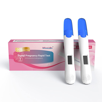 Schritt-Schwangerschaftsteststreifen der Babyschwangerschaftstestmittelstrahlurinschwangerschaftstestausrüstung genauer